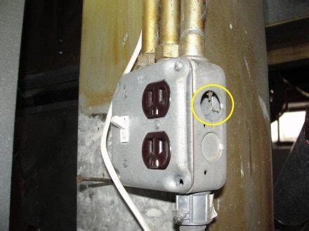 electrical plug on the back side of the junction box|knockout plugs for electrical boxes.